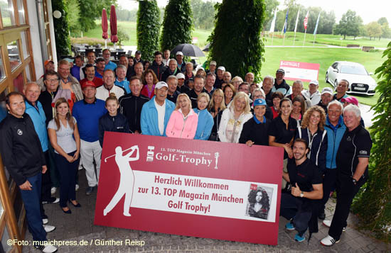 Startklar: die  Spieler der 13. TOP Magazin Golf Trophy 2016 ©Foto: Günther Reisp 